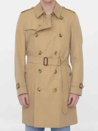 Burberry Kensington Coat In Beige