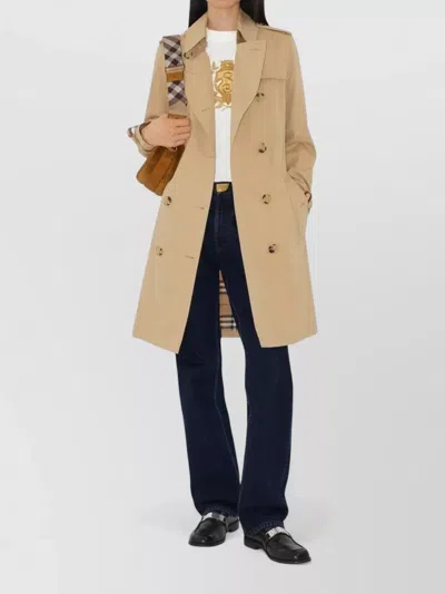 Burberry Kensington Heritage Trench Coat Design In Brown
