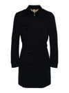 Burberry Kensington Heritage Medium And Long Style Windbreaker In Azul