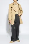 Burberry Kensington Coat In Beige