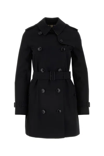 BURBERRY BURBERRY BLACK COTTON TRENCH