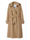 Burberry Kensington Belted Cashmere-wool Double-breasted Trench Coat In Brown