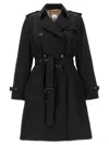 Burberry Kensington Trench Jacket In Black