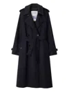 Burberry Kensington Trench Coat In Blue