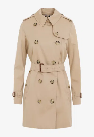 Burberry Kensington Trench Coat In Multicolor