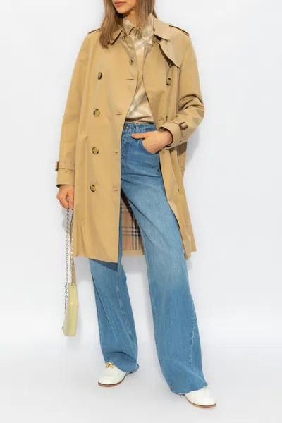 Burberry ‘kensington' Trench Coat In Beige