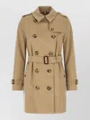 Burberry Kensington Trench Coat Belted Waist Epaulettes In Neutral