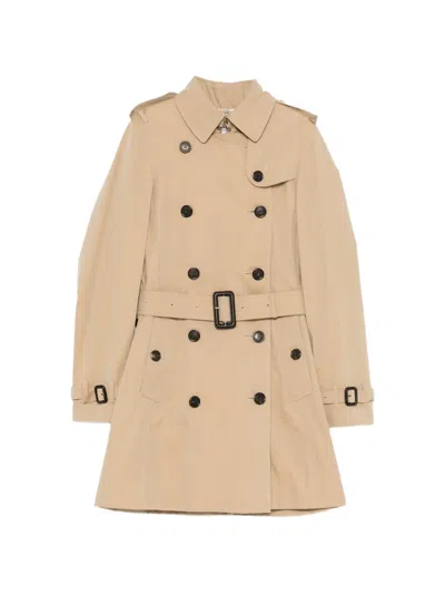 Burberry Kensington Trench Coat In Neutral