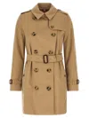 Burberry Kensington Trench Coat In Brown