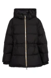 Burberry Keswick Quilted Down Hooded Puffer Jacket In Black