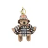 Burberry Key Ring Thomas Bear In Multi