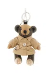 Burberry Beige Vintage Check Thomas Trench Keychain In Beige