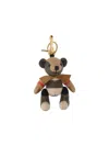 Burberry Thomas Bear Charm With Cashmere Bow Tie In Multi