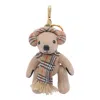 Burberry Checked Wool And Cashmere-blend And Gold-tone Bag Charm In Brown