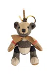 Burberry Thomas Bear Charm With Cashmere Bow Tie In Brown