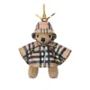 Burberry Thomas Bear Check-pattern Keyring In Multi