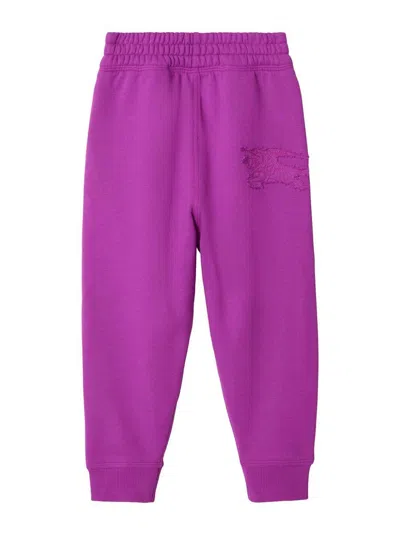 Burberry Kids' Pantalón Casual - Rosado In Purple
