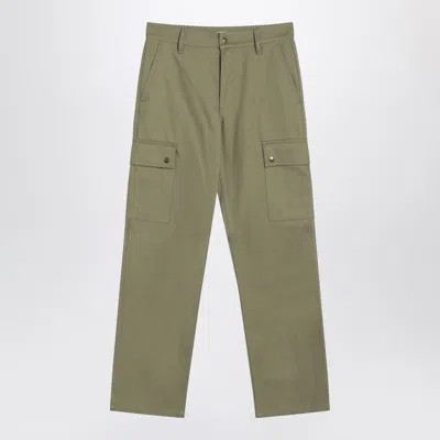 Burberry Khaki Cargo Pants In Green
