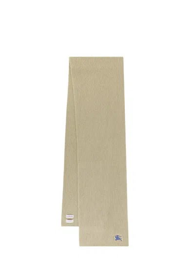 BURBERRY KHAKI CASHMERE SCARF