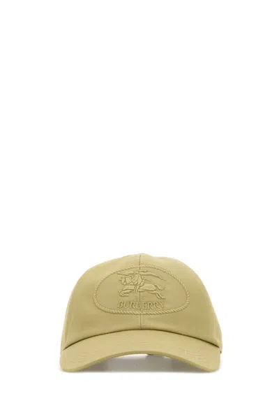 Burberry Khaki Cotton Baseball Cap