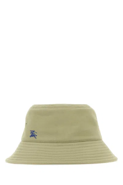 Burberry Khaki Cotton Bucket Hat In Green