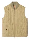 Burberry Quilted Gabardine Gilet