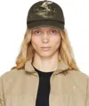 Burberry Khaki Duck Gabardine Baseball Cap In Juniper