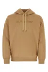 Burberry Biscuit Cotton Sweatshirt In Khaki