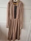 Burberry Khaki Pleated Skirt In Brown