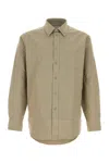 Burberry Poplin Shirt With Long Sleeves And Curved Hem