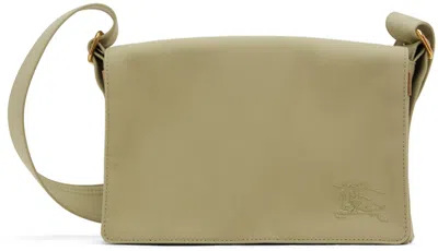 Burberry Khaki Trench Crossbody Bag In Beige