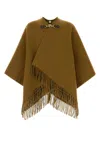 Burberry Check Wool Cape In Shrew