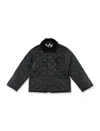 Burberry Boys Black Kids Indy Corduroy-collar Quilted 4-14 Years In Black