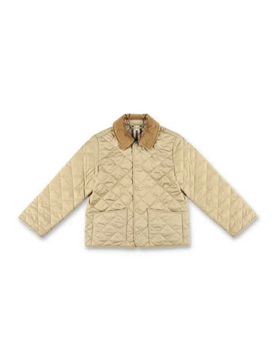Burberry Kid - Quilted Barn Jacket In Neutral