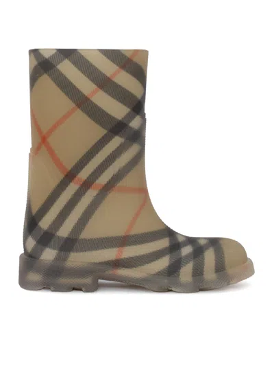 Burberry Kid Boots In Brown