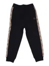Burberry Kid Boy Jersy Trsrs In Black