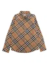 Burberry Kid Boy Shirts In Beige