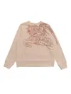 Burberry Logo-print Crew-neck Sweatshirt In Multi