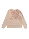 Burberry Logo-print Crew-neck Sweatshirt In Multicolor