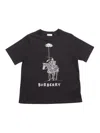 Burberry Kid Boy T-shirts In Black