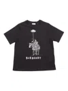 Burberry Kid Boy T-shirts In Black