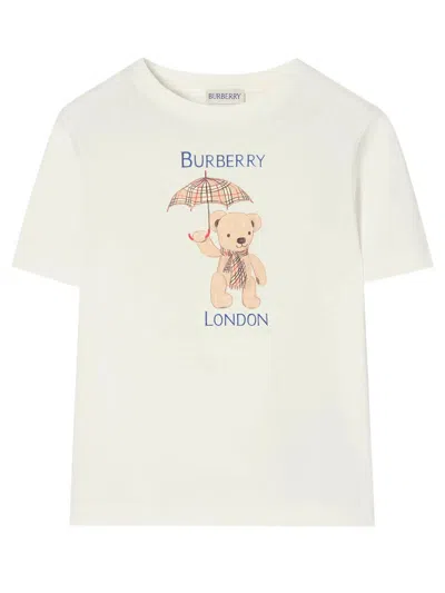 Burberry Kid Boy T-shirts In Black