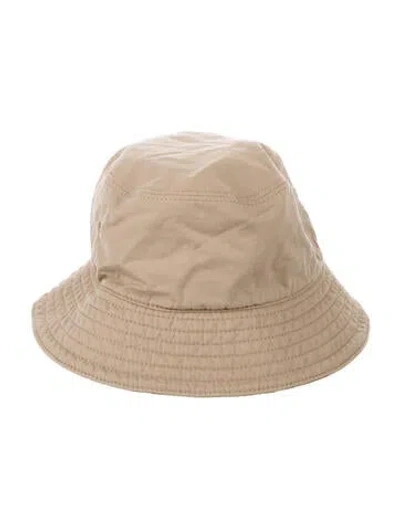 Pre-owned Burberry Kid Boys' House Check Patterned Bucket Hat In Neutrals