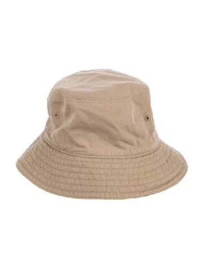 Pre-owned Burberry Kid Boys' House Check Patterned Bucket Hat In Neutrals