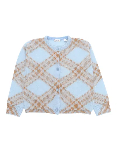 Burberry Kid Girl Cardigans In Blue