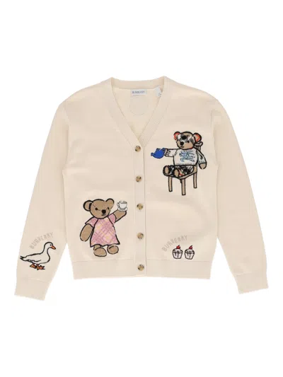 Burberry Kid Girl Cardigans In Neutral