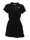 Burberry Ekd-embroidered Dress In Black