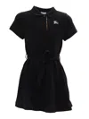 Burberry Ekd-embroidered Dress In Black