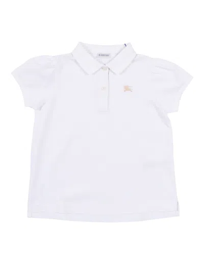 Burberry Kid Girl Polo Shirts In Gray