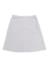 Burberry Corduroy Mini Skirt In Blue